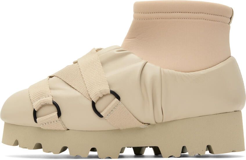 YUME Beige Camp Boots - Picture 3