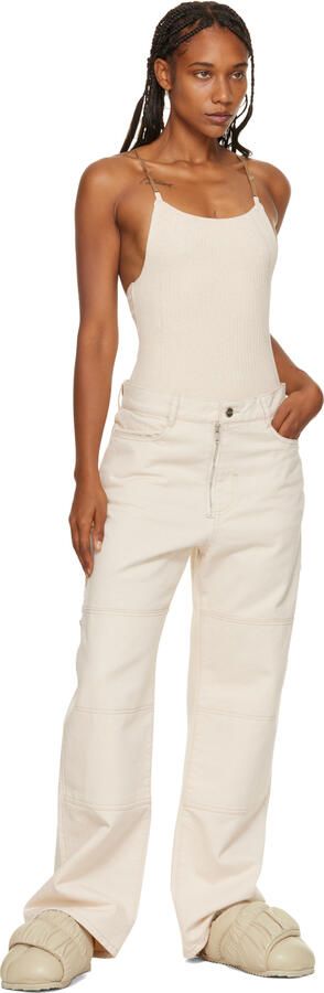 YUME Beige Tent Slides - Picture 4