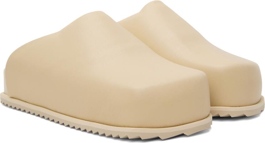 YUME Beige Truck Mules - Picture 2