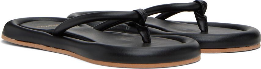 YUME Black Eight Flip Flops - Picture 3