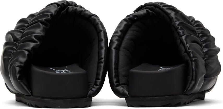 YUME Black Tent Mules - Picture 3