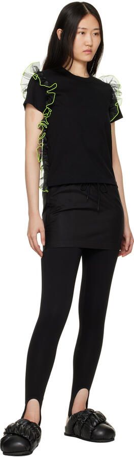 YUME Black Tent Mules - Picture 4