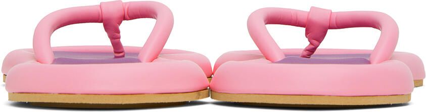 YUME Pink Eight Flip Flops - Picture 3