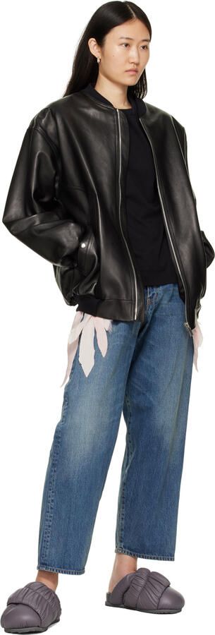 YUME Purple Tent Mules - Picture 4