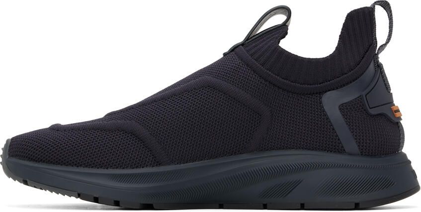 ZEGNA Navy Slip-On Sneakers - Picture 3