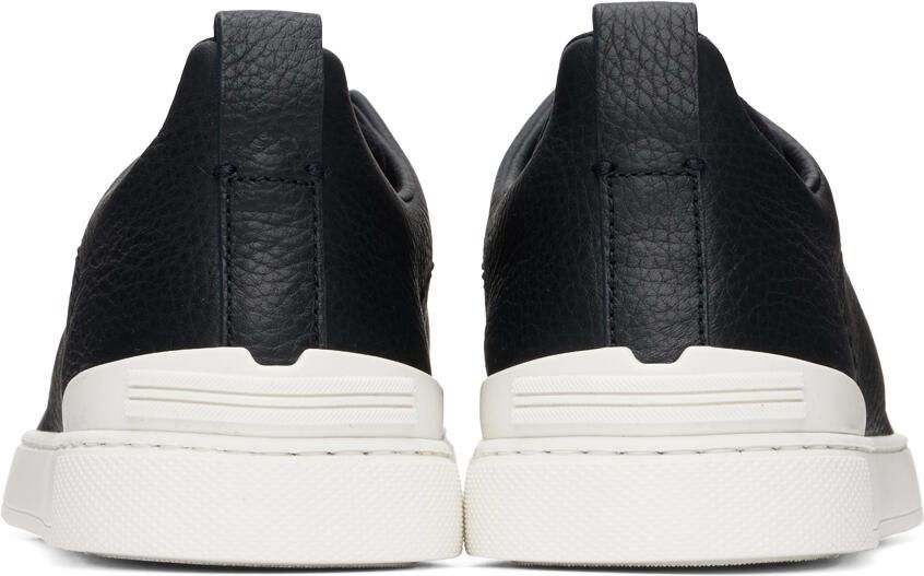 ZEGNA Navy Triple Stitch Sneakers
