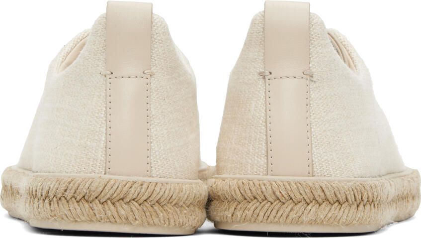 ZEGNA Off-White Triple Stitch Sneakers